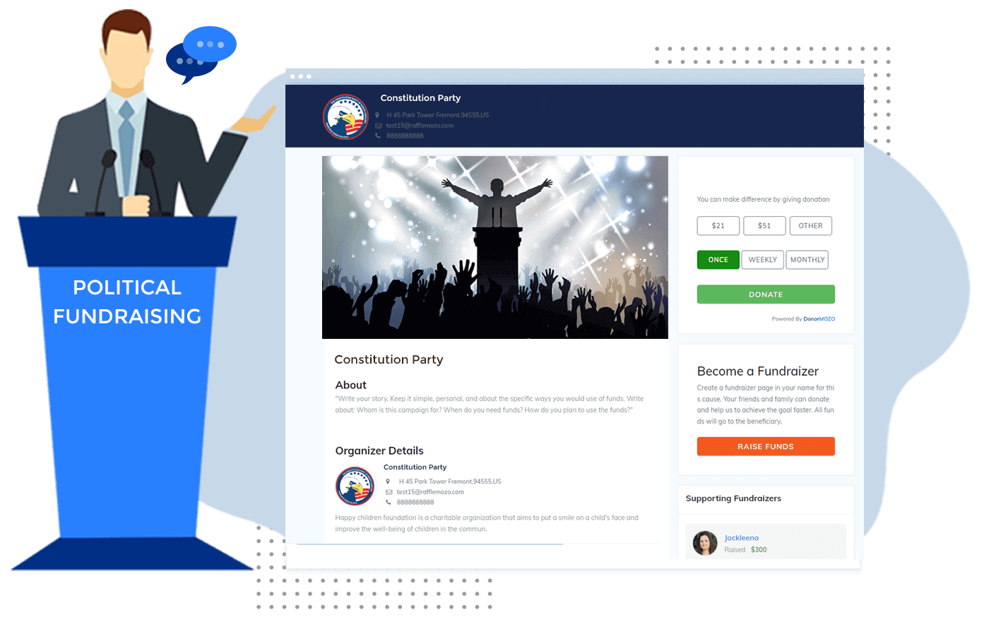 Best Online Political Fundraising Platform | DonorMozo